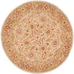 ANATOLIA, GREY BEIGE / SAGE, 4' X 4' Round, Area Rug