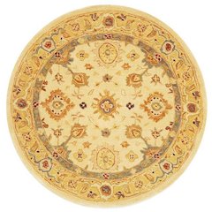 ANATOLIA, IVORY / GOLD, 4' X 4' Round, Area Rug, AN546B-4R