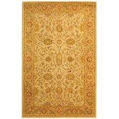 ANTIQUITY, IVORY / LIGHT GREEN, 5' X 8', Area Rug