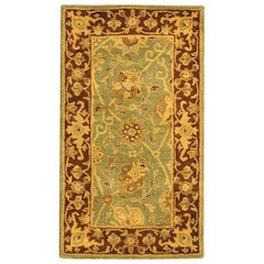 ANTIQUITY, GREEN / BROWN, 2'-3" X 10', Area Rug