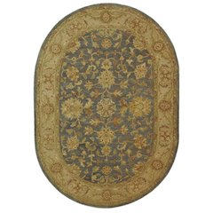 ANTIQUITY, BLUE / BEIGE, 4'-6" X 6'-6" Oval, Area Rug, AT312A-5OV