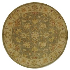 ANTIQUITY, GREEN / GOLD, 3'-6" X 3'-6" Round, Area Rug, AT313A-4R