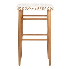 KALEO WOVEN LEATHER BARSTOOL