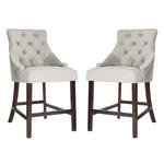 ELENI TUFTED WING BACK COUNTER STOOL, BST6305B-SET2
