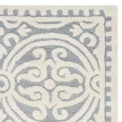 CAMBRIDGE, SILVER / IVORY, 2'-6" X 10', Area Rug, CAM123D-210