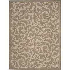 COURTYARD, BROWN / NATURAL, 8' X 11', Area Rug, CY2653-3009-8