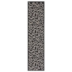 COURTYARD, BLACK / SAND, 2'-3" X 12', Area Rug, CY2653-3908-212