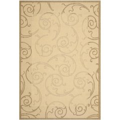 COURTYARD, NATURAL / BROWN, 5'-3" X 7'-7", Area Rug, CY2665-3001-5