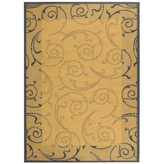 COURTYARD, NATURAL / BLUE, 6'-7" X 9'-6", Area Rug, CY2665-3101-6