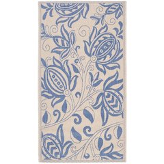 COURTYARD, NATURAL / BLUE, 2'-7" X 5', Area Rug, CY2961-3101-3