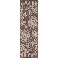 COURTYARD, CHOCOLATE / NATURAL, 2'-3" X 12', Area Rug, CY2961-3409-212