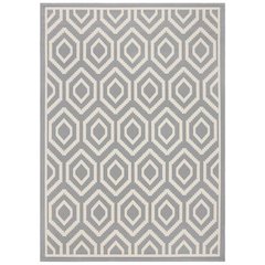 COURTYARD, ANTHRACITE / BEIGE, 8' X 11', Area Rug, CY6902-246-8