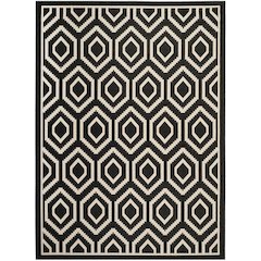 COURTYARD, BLACK / BEIGE, 8' X 11', Area Rug, CY6902-266-8