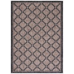 COURTYARD, NATURAL / BLACK, 6'-7" X 9'-6", Area Rug, CY8471-37312-6
