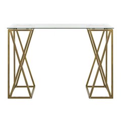 THERESA GLASS TOP DESK