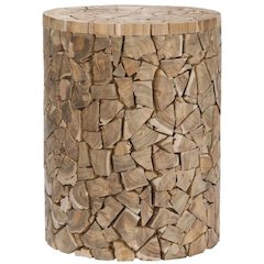 CANYON TEAK ROUND STOOL