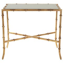 CHANDLER GOLD CROSS BASE ACCENT TABLE
