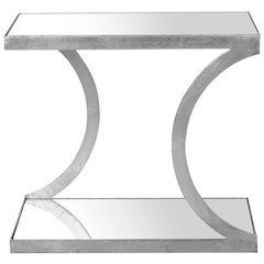 SULLIVAN SILVER LEAF ACCENT TABLE