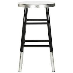 KENZIE SILVER DIPPED COUNTER STOOL, FOX3211A