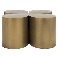 Home Collection Roe Dark Grey and Black Retro Mid Century Wood Coffee Table