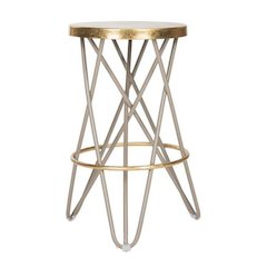 LORNA GOLD LEAF COUNTER STOOL, FOX3255C