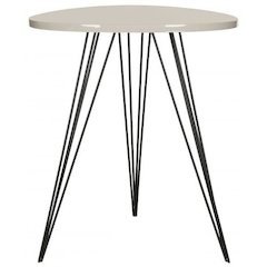 WOLCOTT RETRO MID CENTURY LACQUER SIDE TABLE, FOX4207C