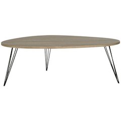 Home Collection Wynton Oak and Black Coffee Table