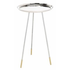 CALIX TRI LEG CONTEMPORARY GLAM SIDE TABLE, FOX4527B