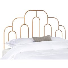 Paloma Metal Retro Headboard, Full, Gold