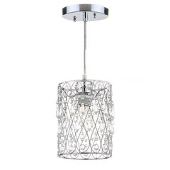 VEGA CHROME BEADED 6 -INCH DIA ADJUSTABLE PENDANT