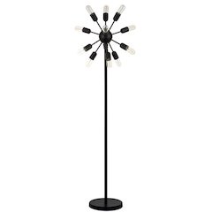 URBAN 12 LIGHT 67.5-INCH H RETRO FLOOR LAMP