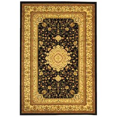 LYNDHURST, BLACK / IVORY, 4' X 6', Area Rug, LNH213A-4