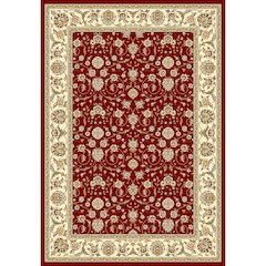 LYNDHURST, RED / IVORY, 5'-3" X 7'-6", Area Rug, LNH312A-5