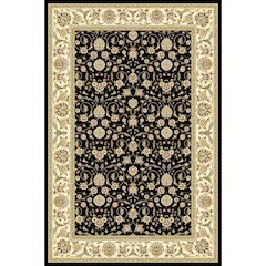 LYNDHURST, BLACK / IVORY, 4' X 6', Area Rug, LNH316B-4