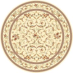 LYNDHURST, IVORY / IVORY, 8' X 8' Round, Area Rug, LNH322A-8R