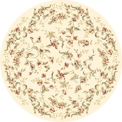 LYNDHURST, BEIGE, 8' X 8' Round, Area Rug
