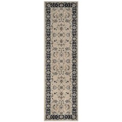 Light Beige / Anthracite Area Rug with Power Loomed Polypropylene Construction