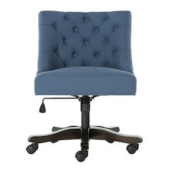 SOHO TUFTED LINEN SWIVEL DESK CHAIR, MCR1030D