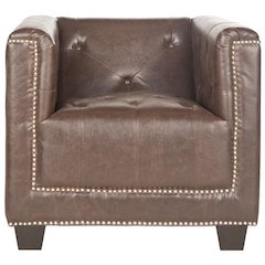 BENTLEY CLUB CHAIR - SILVER NAIL HEADS