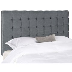 LAMAR GREY TUFTED HEADBOARD