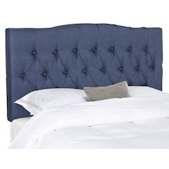 AXEL NAVY LINEN TUFTED HEADBOARD