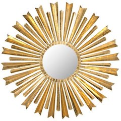 GOLDEN ARROWS SUNBURST MIRROR