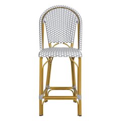 Gresley Indoor-Outdoor Stacking French Bistro Counter Stool