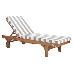 Newport Chaise Lounge Chair With Side Table