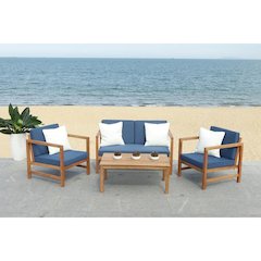 Montez 4 Pc Outdoor Set With Accent Pillows