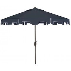 Uv Resistant Zimmerman 9 Ft Crank Market Push Button Tilt Umbrella With Flap