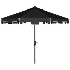 Uv Resistant Zimmerman 9 Ft Crank Market Push Button Tilt Umbrella With Flap