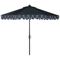 Uv Resistant Elegant Valance 9Ft Auto Tilt Umbrella