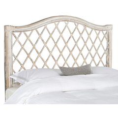 GABRIELLE ANTIQUE GREY WICKER HEADBOARD, SEA8031B-F