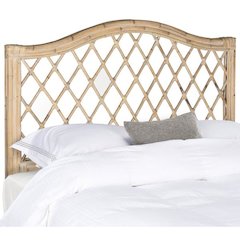GABRIELLE WHITE WASHED WICKER HEADBOARD, SEA8031C-F
